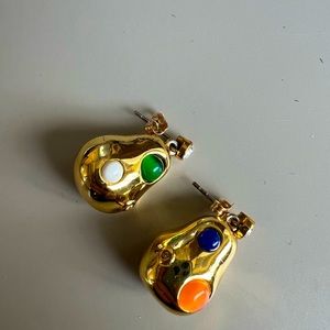 Celine Gold Baroque Earrings